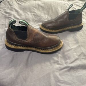 Georgia Boots Romeo Size 1 Kids Brown Leather